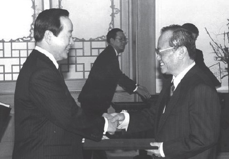 과학기술처 장관 임명장 수여식.jpg 이미지입니다.